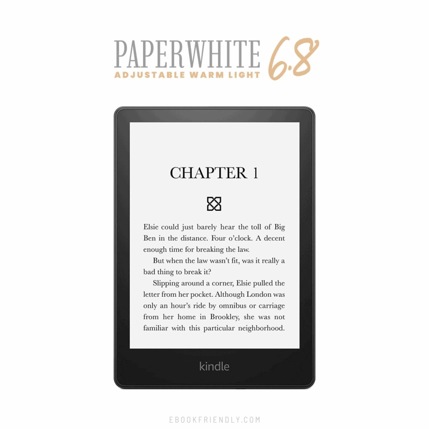 Kindle Paperwhite 6.8 with adjustable warm light