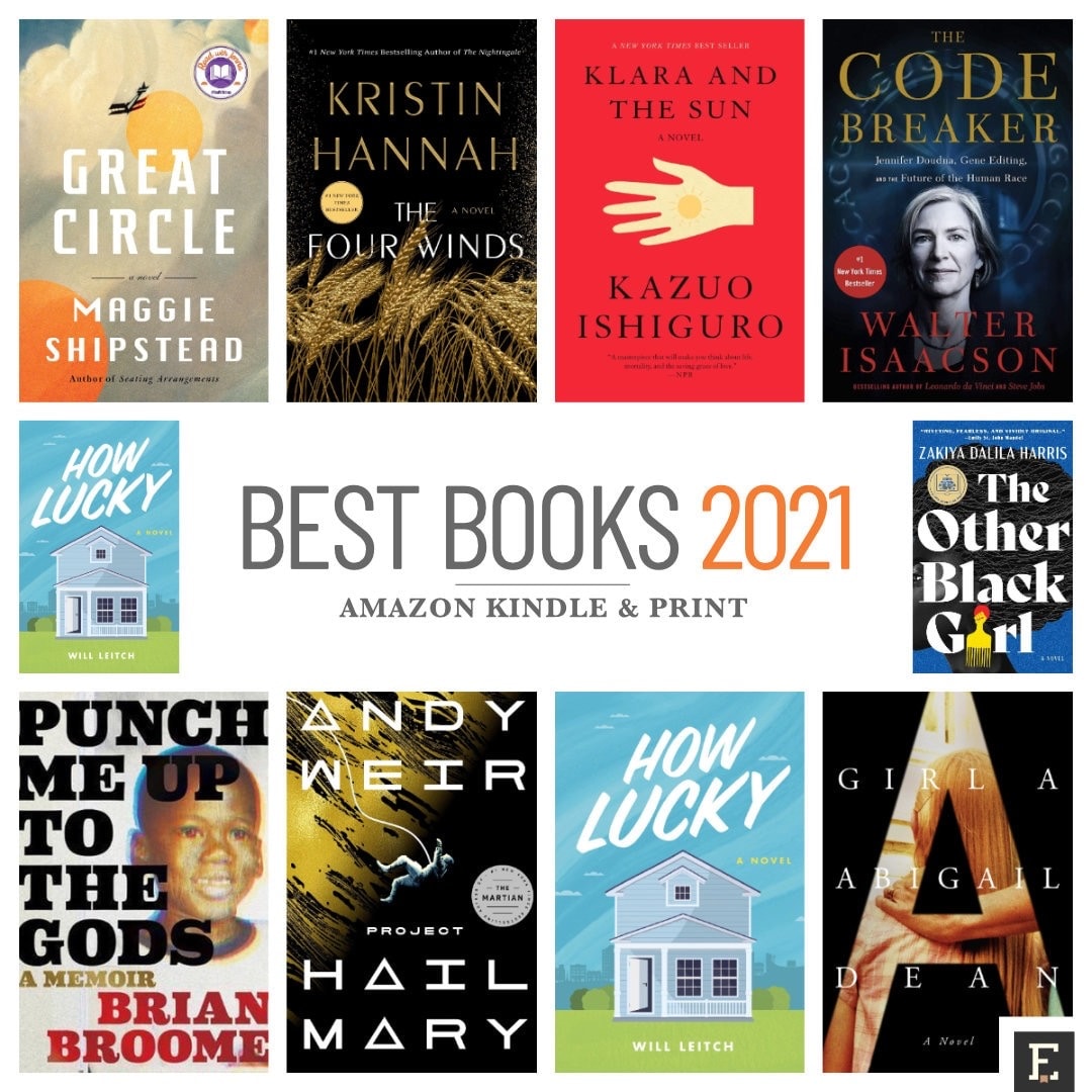 Top 20 Amazon Kindle and print books of 2021 so far