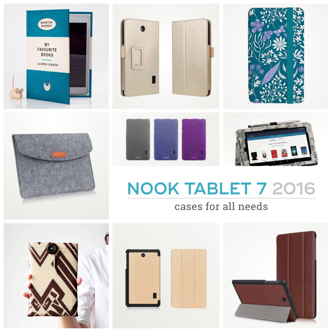 11 Nook Tablet 7 (2016) cases for different needs and tastes