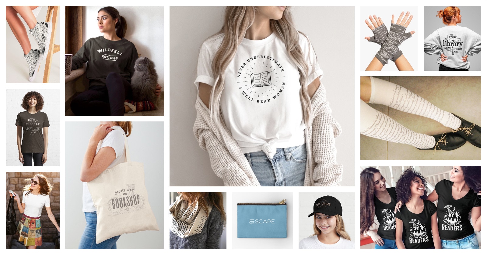50 neat literary clothes and other fashion items