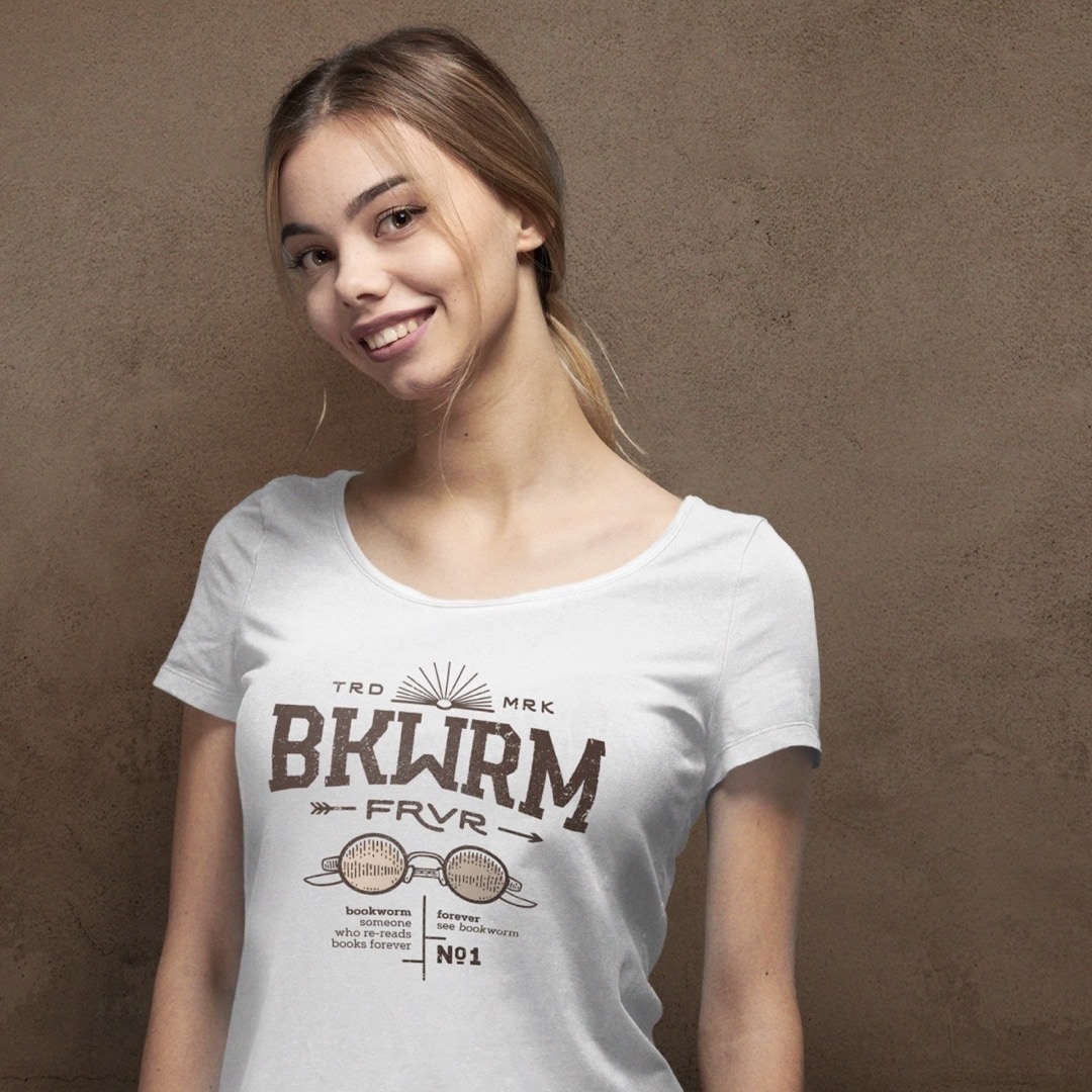 BKWRM Vintage Bookworm t-shirt - best gifts for bibliophiles