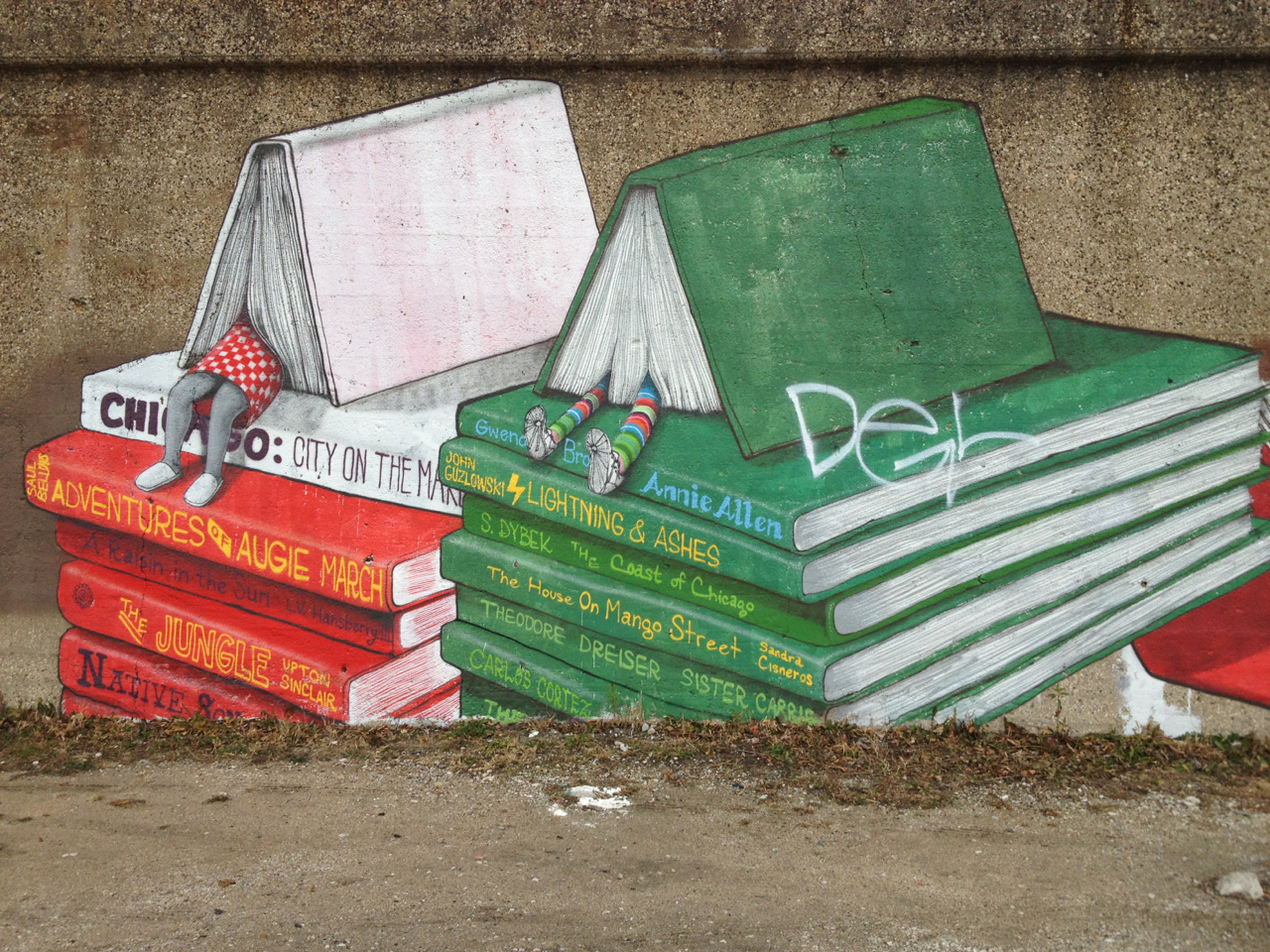 Street art - Book-themed Mural