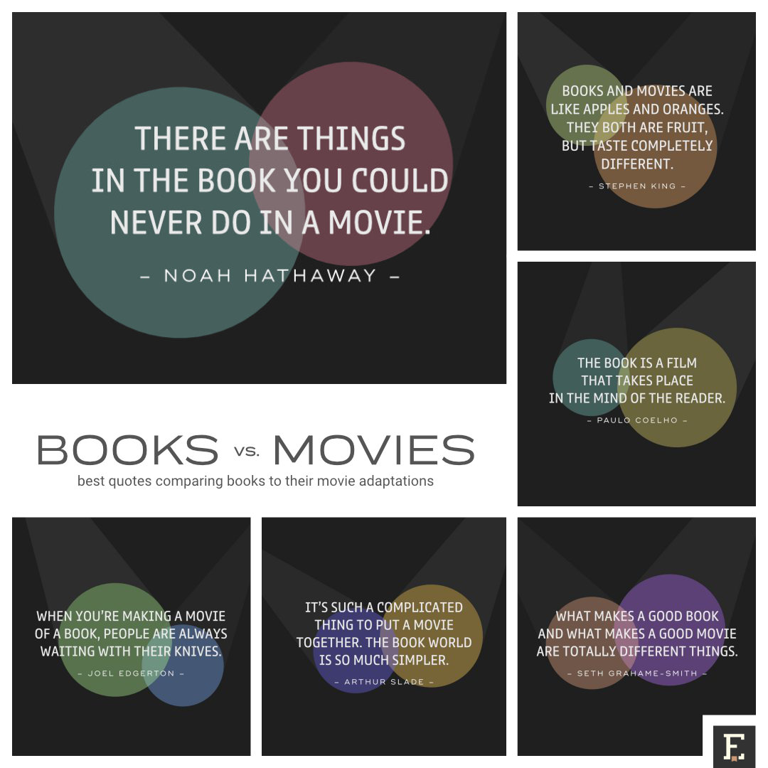 25 best quotes comparing books and movies