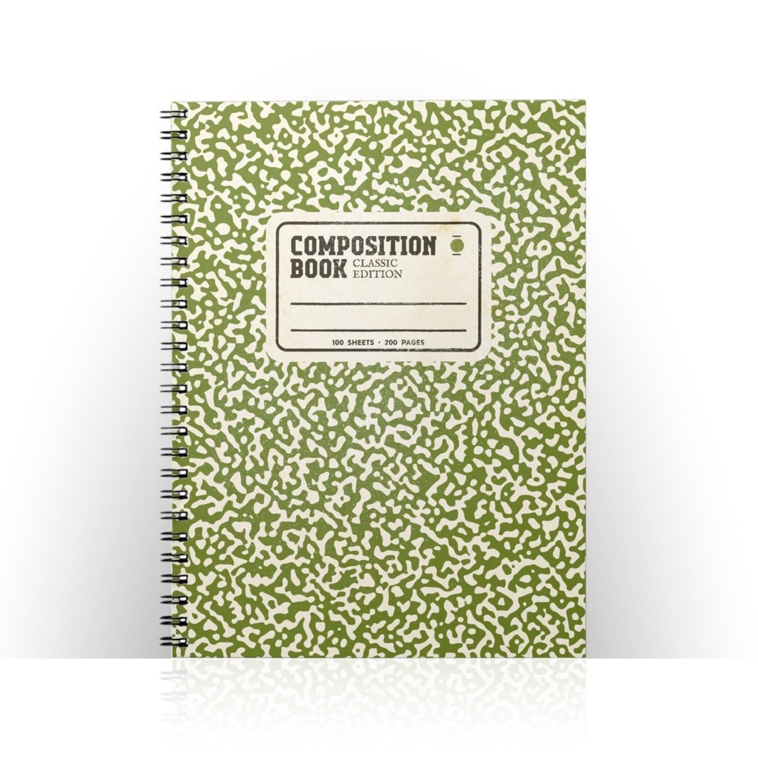 Classic composition book notebook - best gifts for book lovers