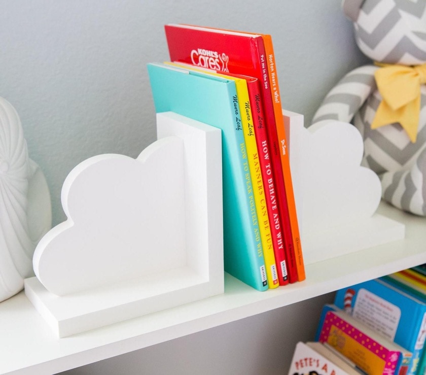 Kids' cloud bookends