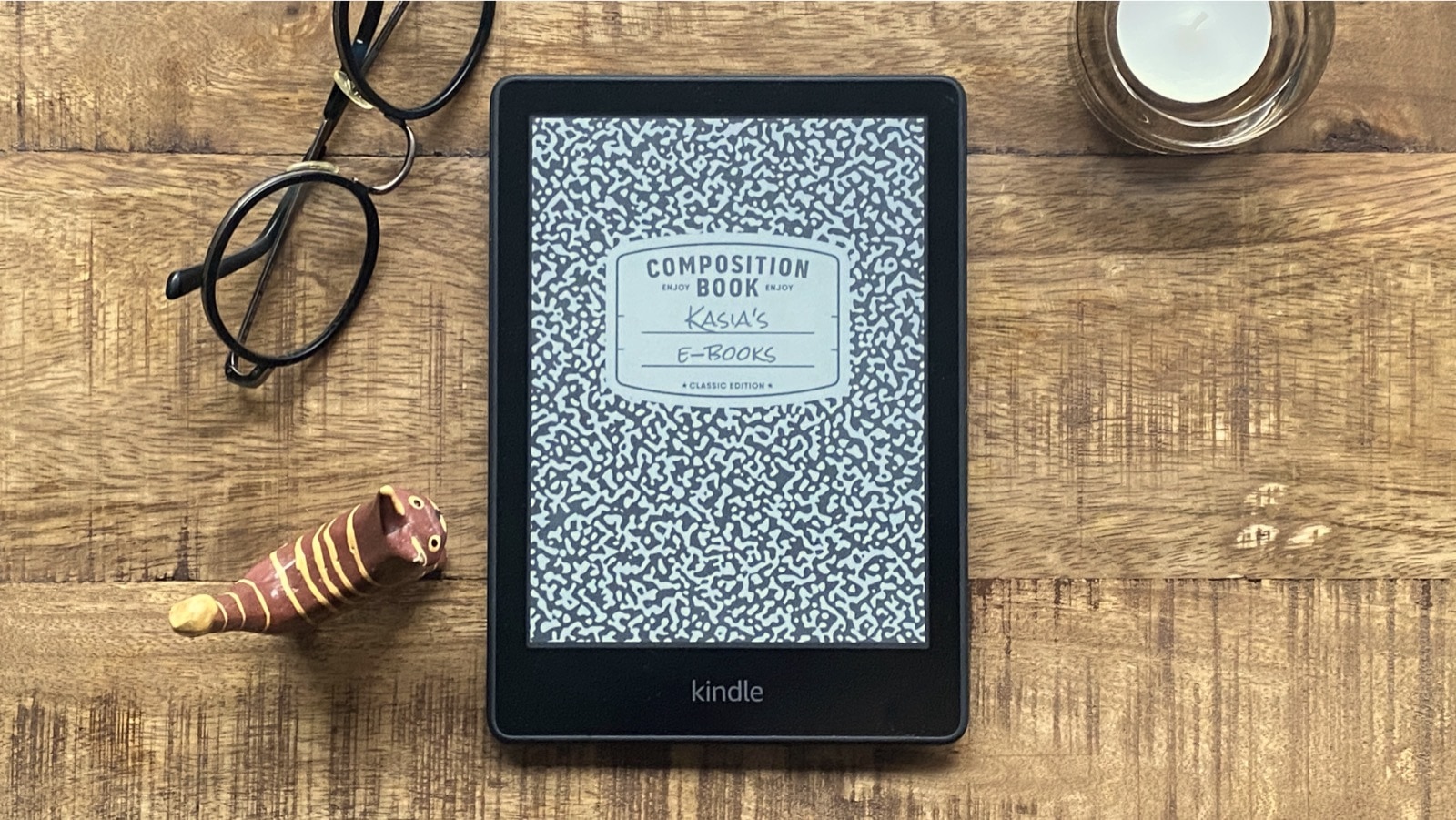 Turn your Kindle lockscreen into a custom composition notebook cover