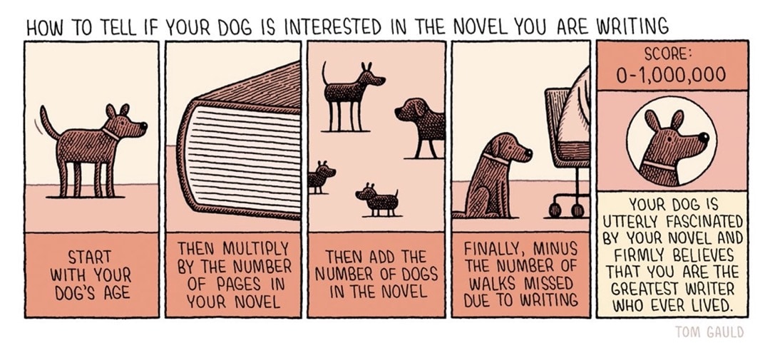 Dog likes novel you write - best cartoons about books