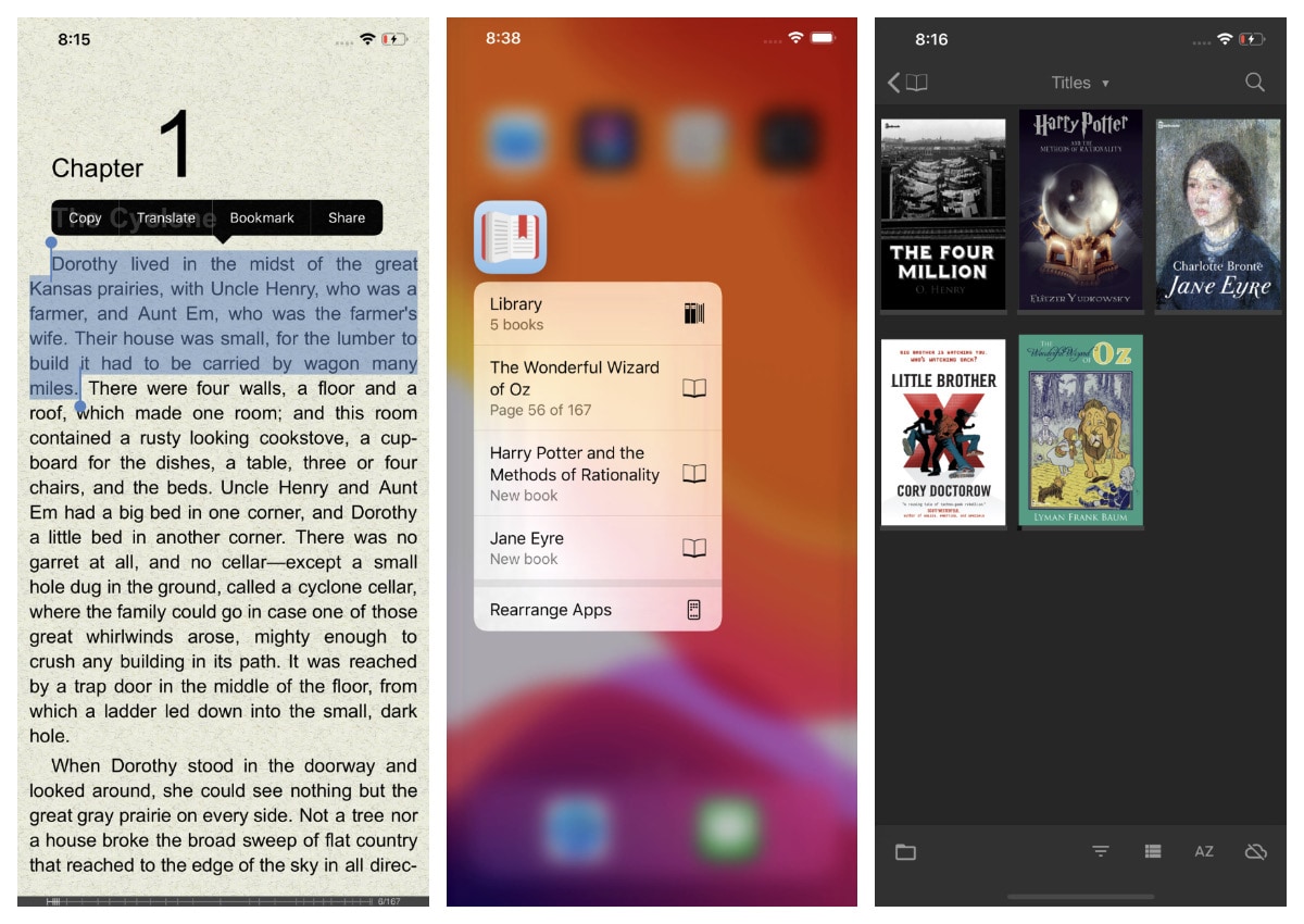 FBReader for iOS - ebub and mobi ebook reader