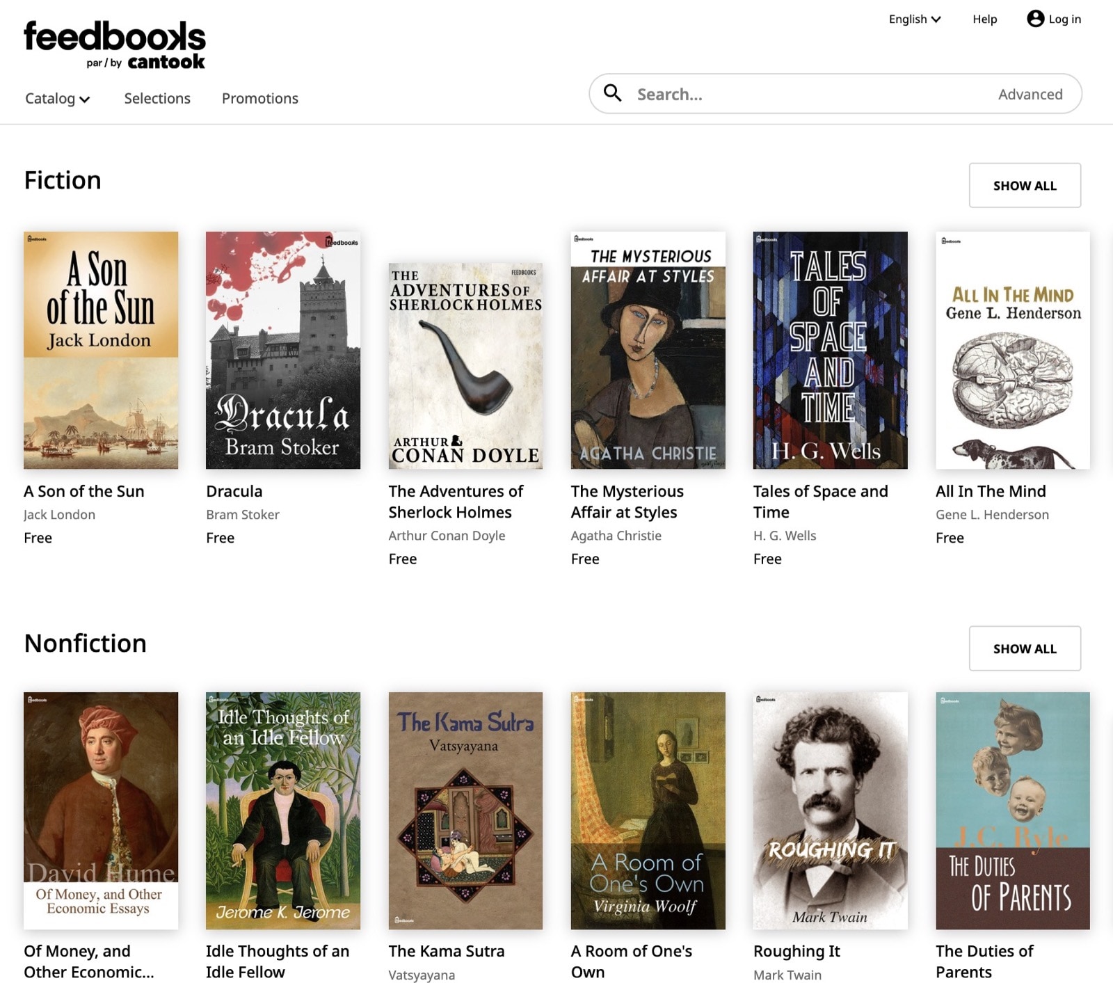 Feedbooks - best sites with free public domain ebooks