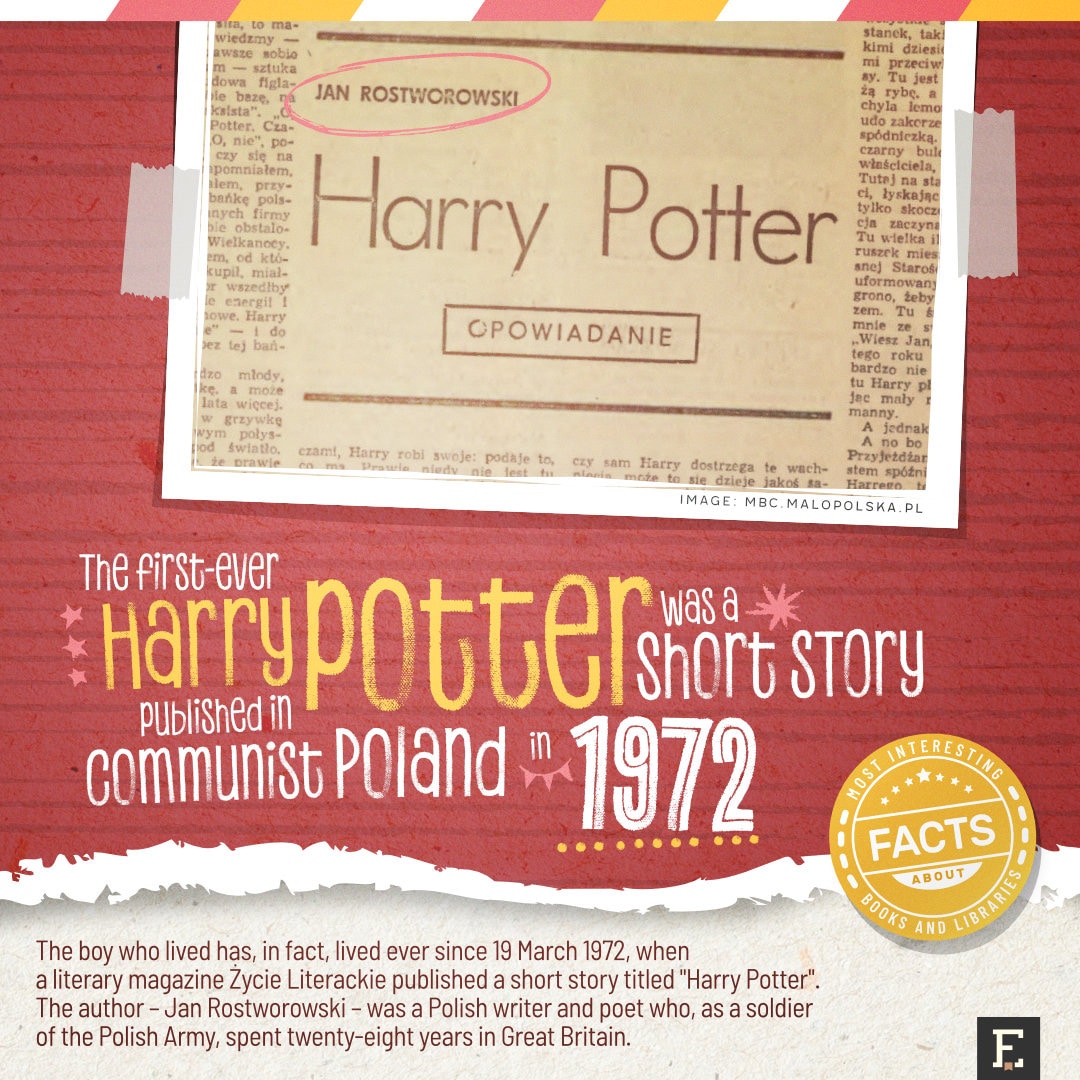 First Harry Potter ever - fun facts about books