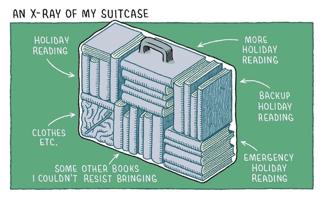 Holiday Reading by Tom Gauld - best cartoons about books