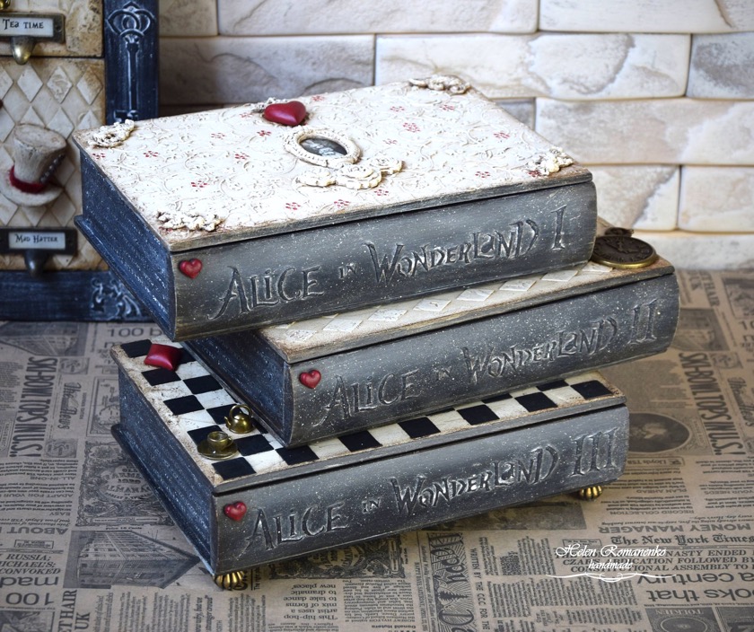 Alice in Wonderland furniture book box - home decor that's book lovers' dream