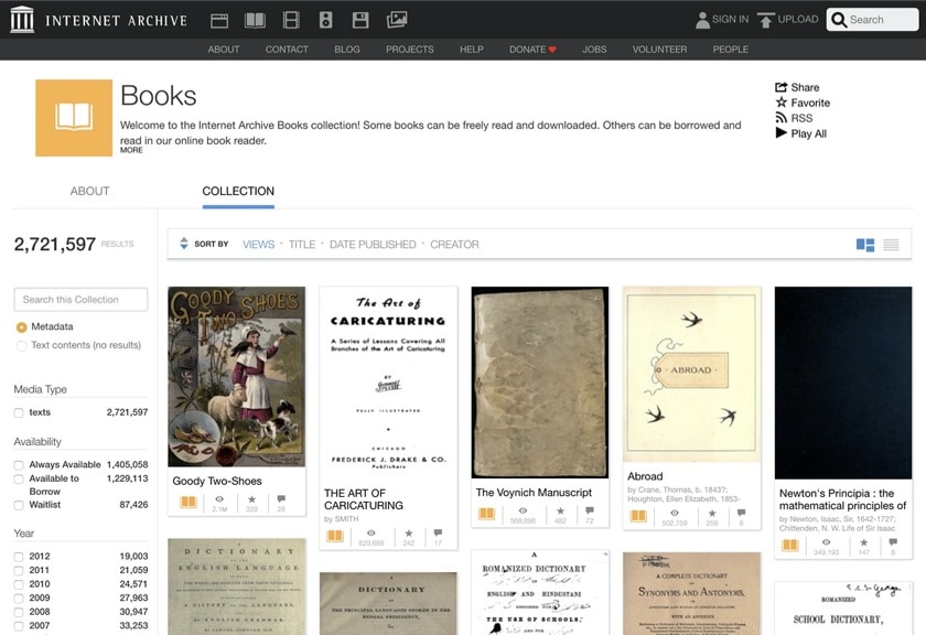 Internet Archive - free iBooks for iPad and iPhone