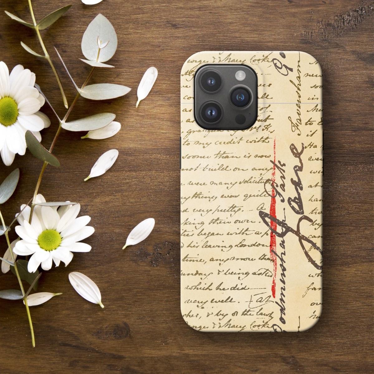 Jane Austen letter light iPhone case by Piotr Kowalczyk Geek Updated