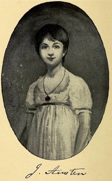 A portrait of Jane Austen from The Letters of Jane Austen, 1908