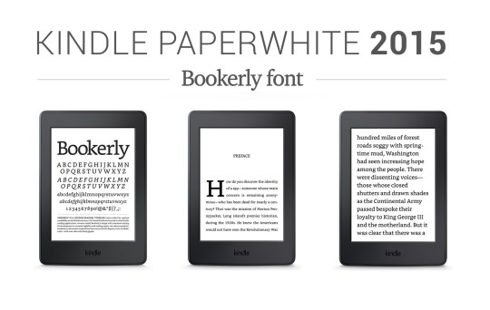 Kindle Paperwhite 2015 - Bookerly font on the device