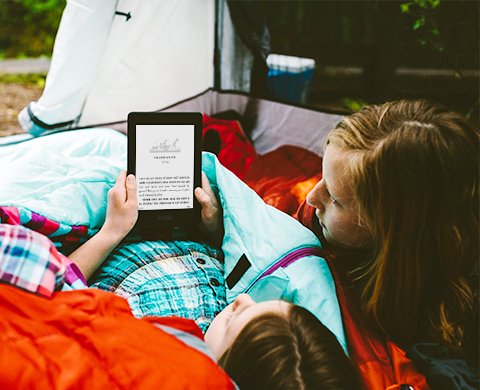 Kindle Paperwhite 2015 - reading outside