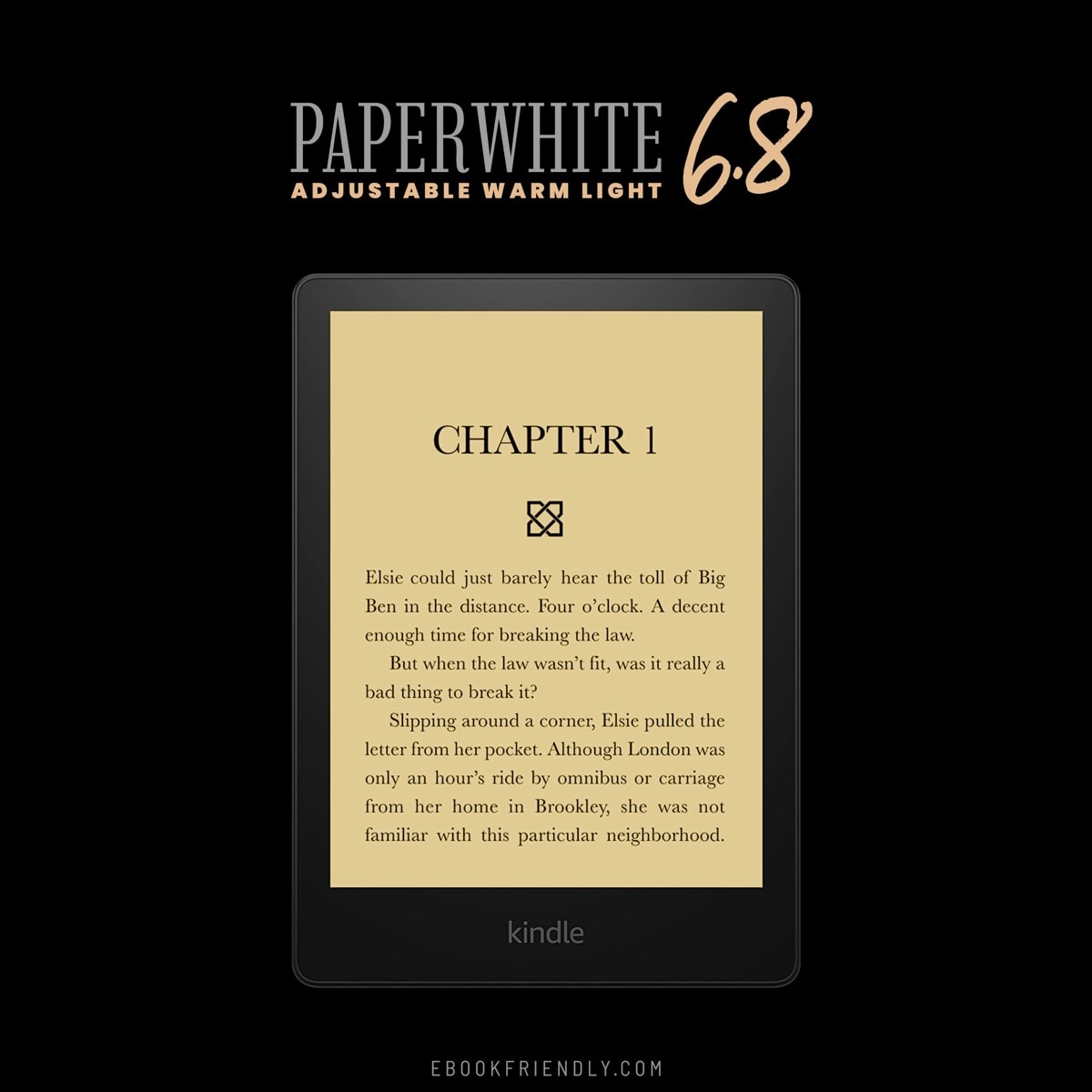 Kindle Paperwhite 2021 with adjustable warm light