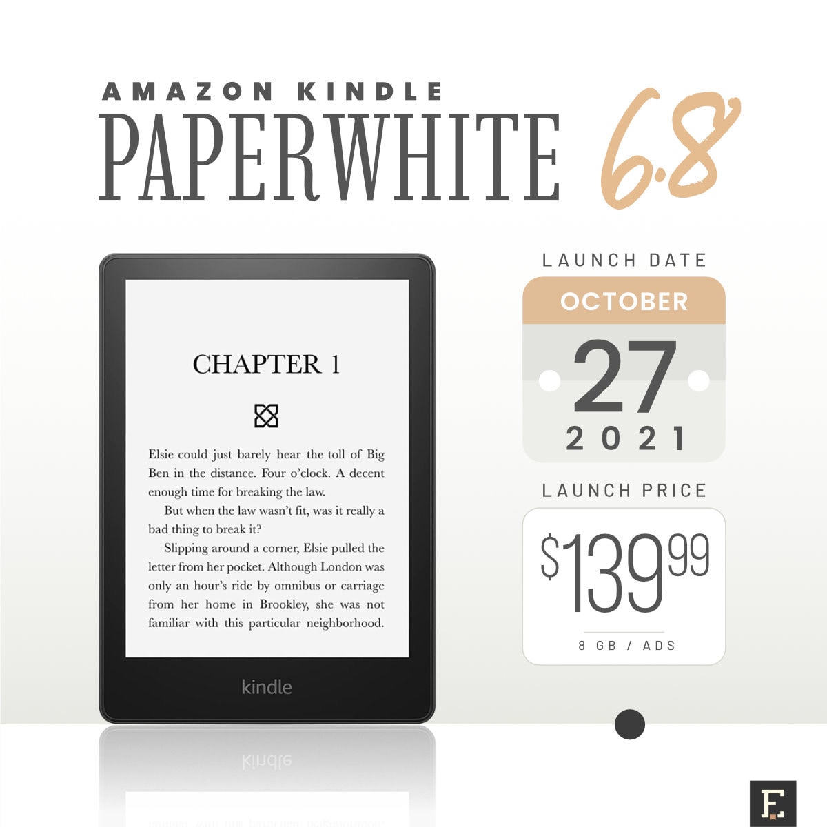 Kindle Paperwhite 6.8 - Black Friday 2021 price