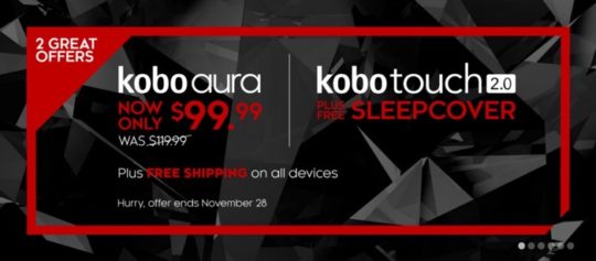 Kobo deals for Cyber Monday 2016