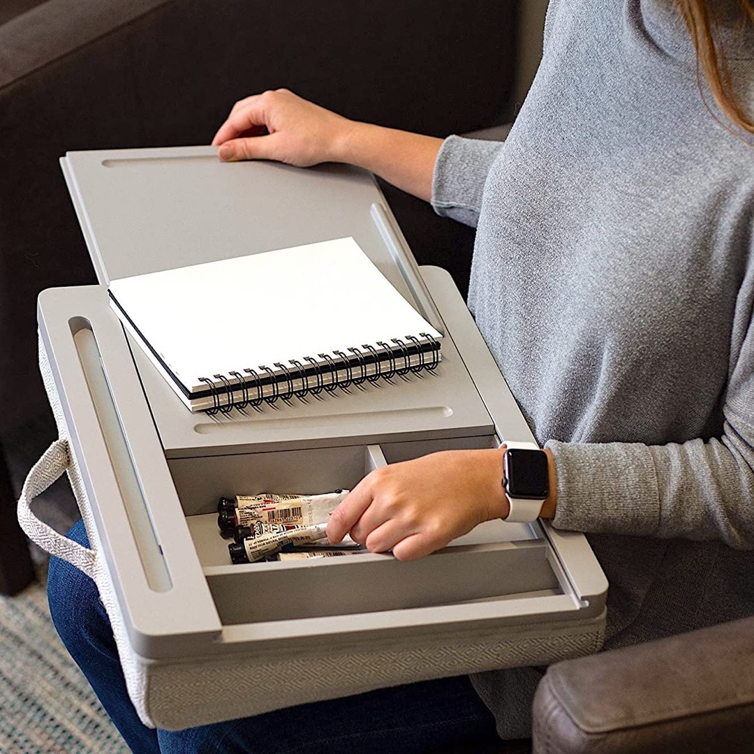 Lap reading desk with sliding lid - best gifts for book lovers