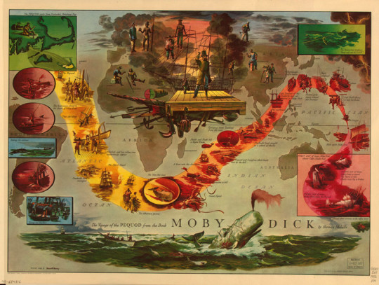 Moby Dick literary map