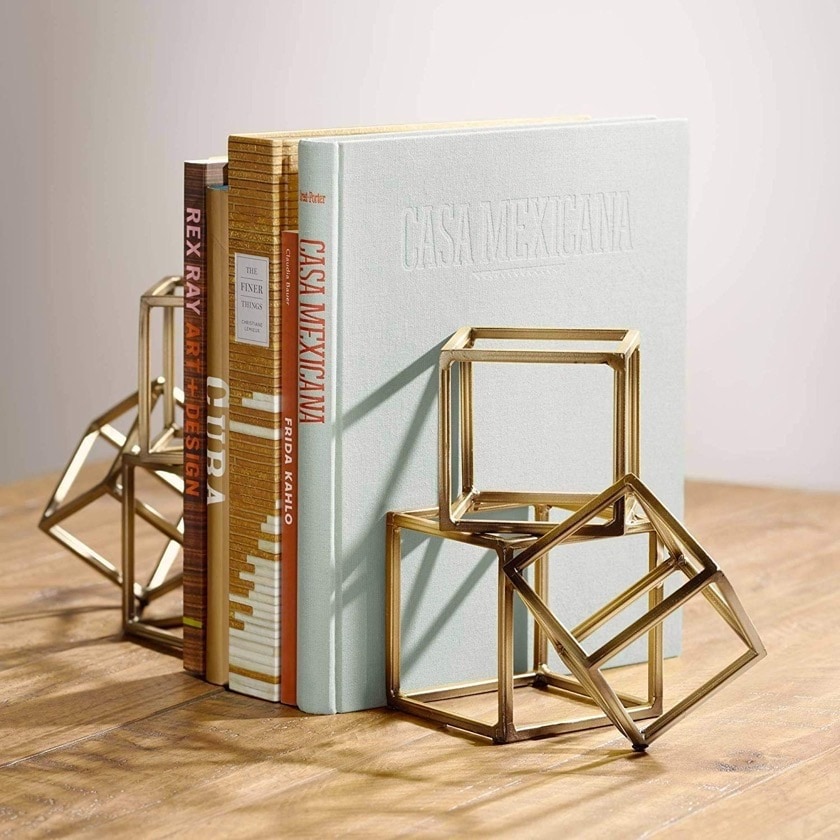 Modern decorative bookends - home decor for book lovers