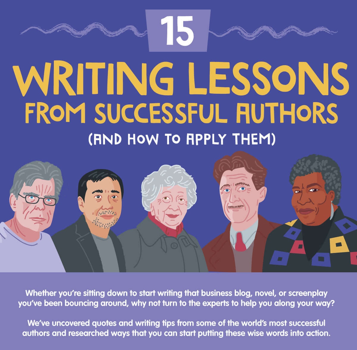 15 most helpful writing lessons from successful authors