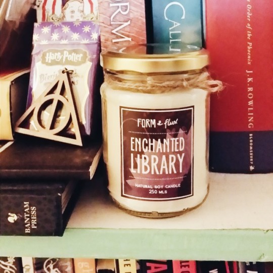 Paper-scented candles: Form & Flux Enchanted Library