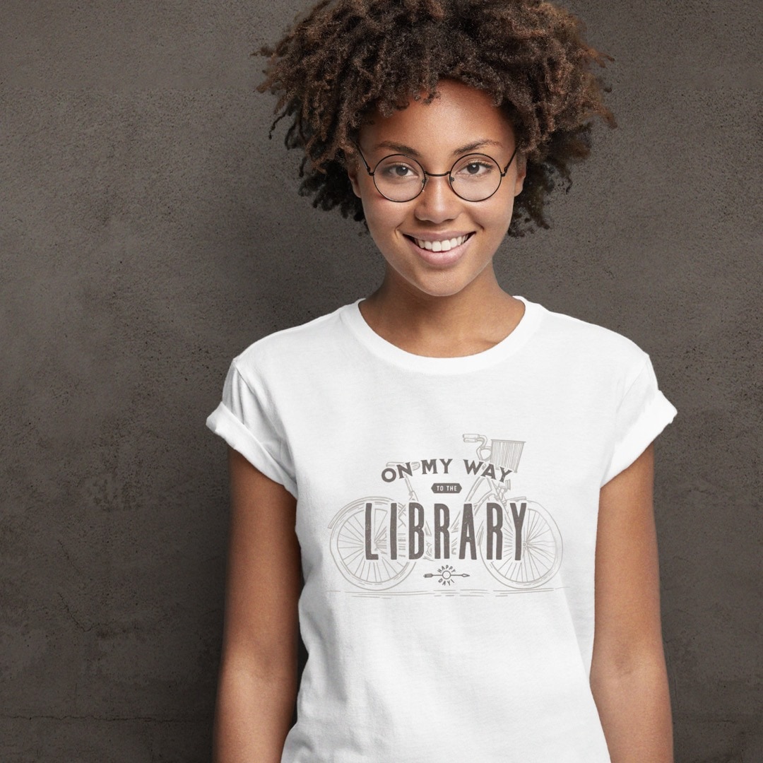 On my way to the library t-shirt  - best gifts for library lovers