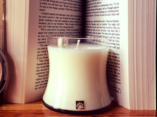 Paper-scented candles: Paperback Soy Candle