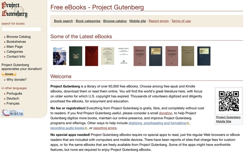 Project Gutenberg - Free books for iPad and iPhone