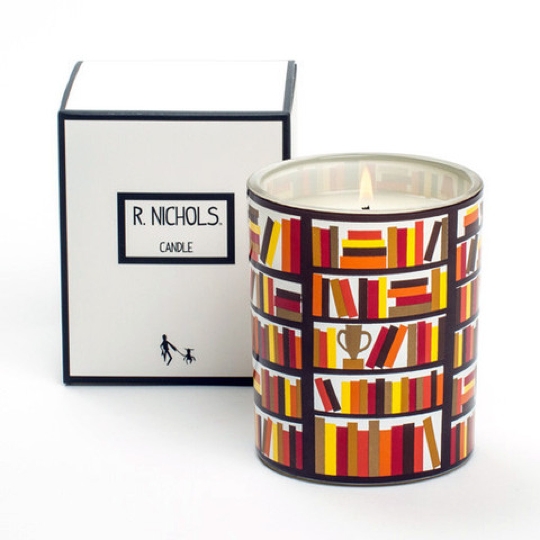 Book-scented candles: R. Nichols Read Candle
