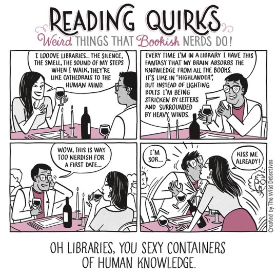 Reading Quirks - Libraries are sexy containers of human knowledge