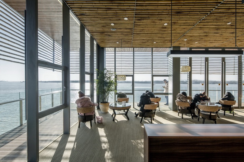 Riverside Library in Tongling, China - terrace