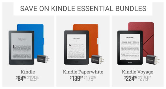 Save o Kindle Essential Bundles - Cyber Monday 2016