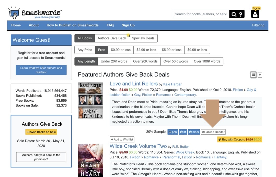 Smashwords - read books online