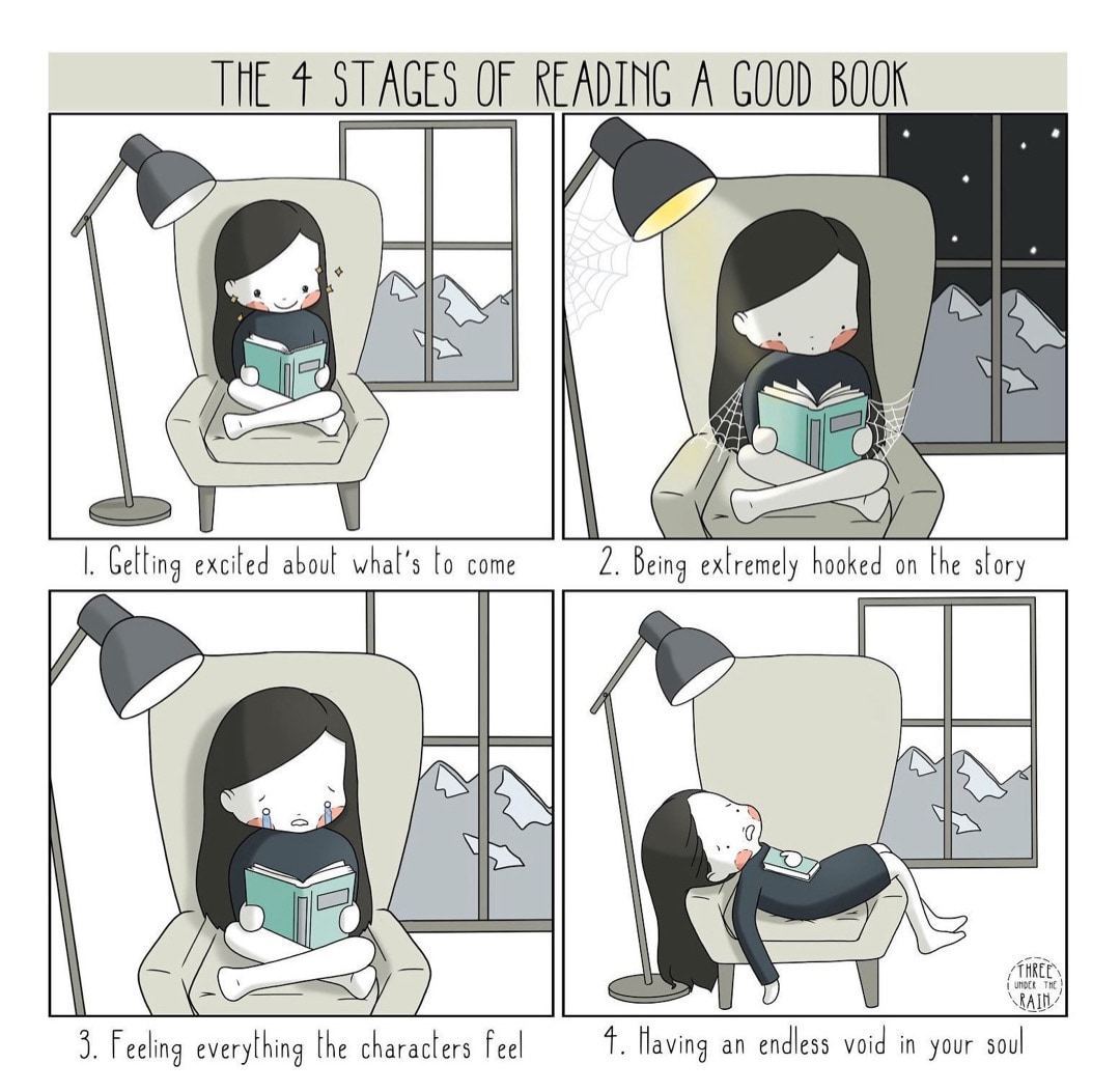 Stages Reading Good Book - best cartoons about books