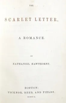 The Scarlet Letter by Nathaniel Hawthorne - best free ebooks