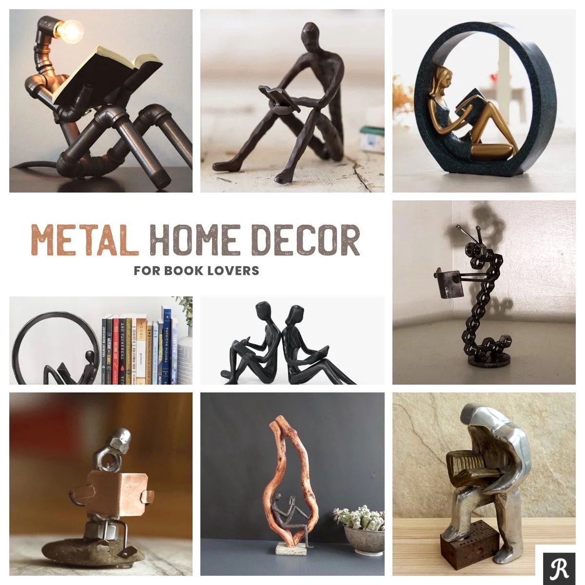 Top metal home decor metal accessories for booklovers