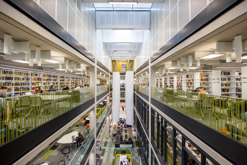 University of Birmingham's Library - the reading room