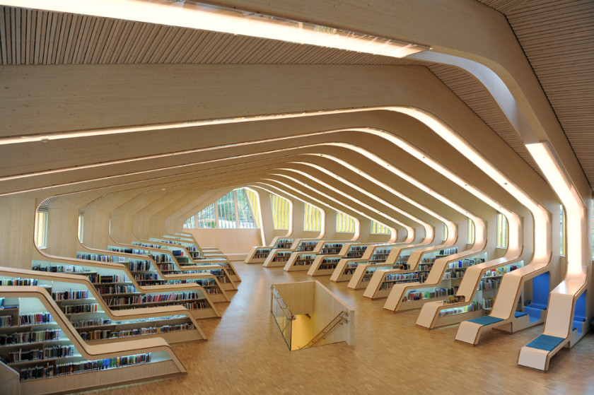 Vennesla Library (Norway) combines a library and house of culture.