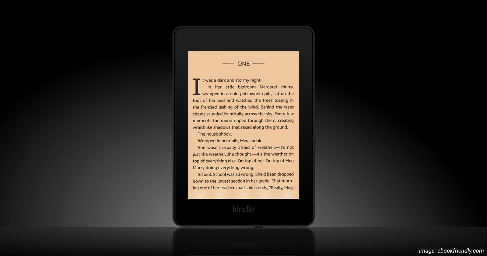 Visualization Kindle Paperwhite 5 warm light