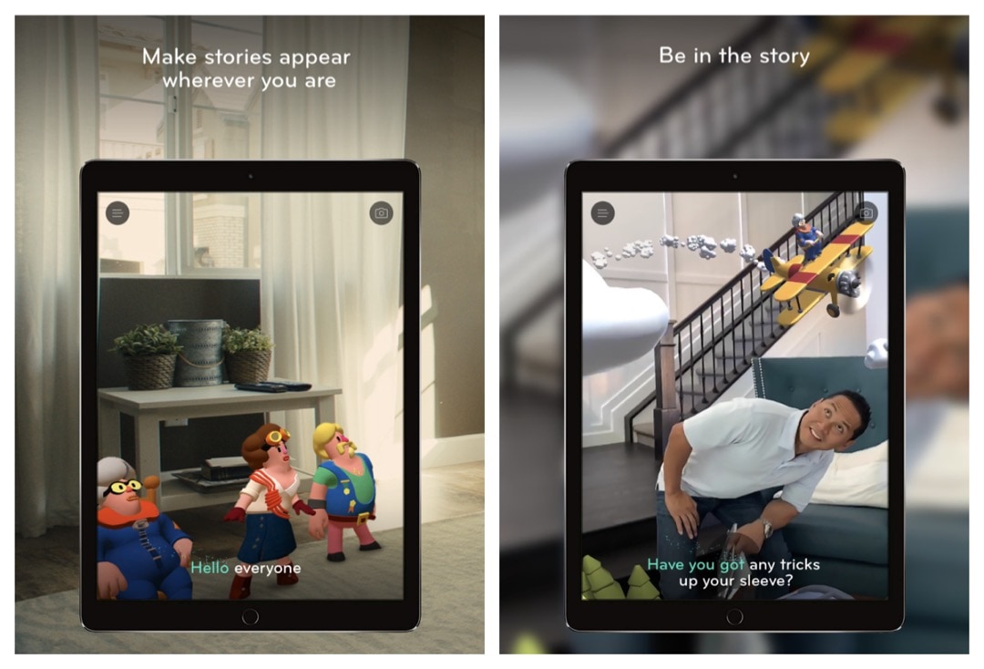 Wonderscope augmented reality iPad book app for kids